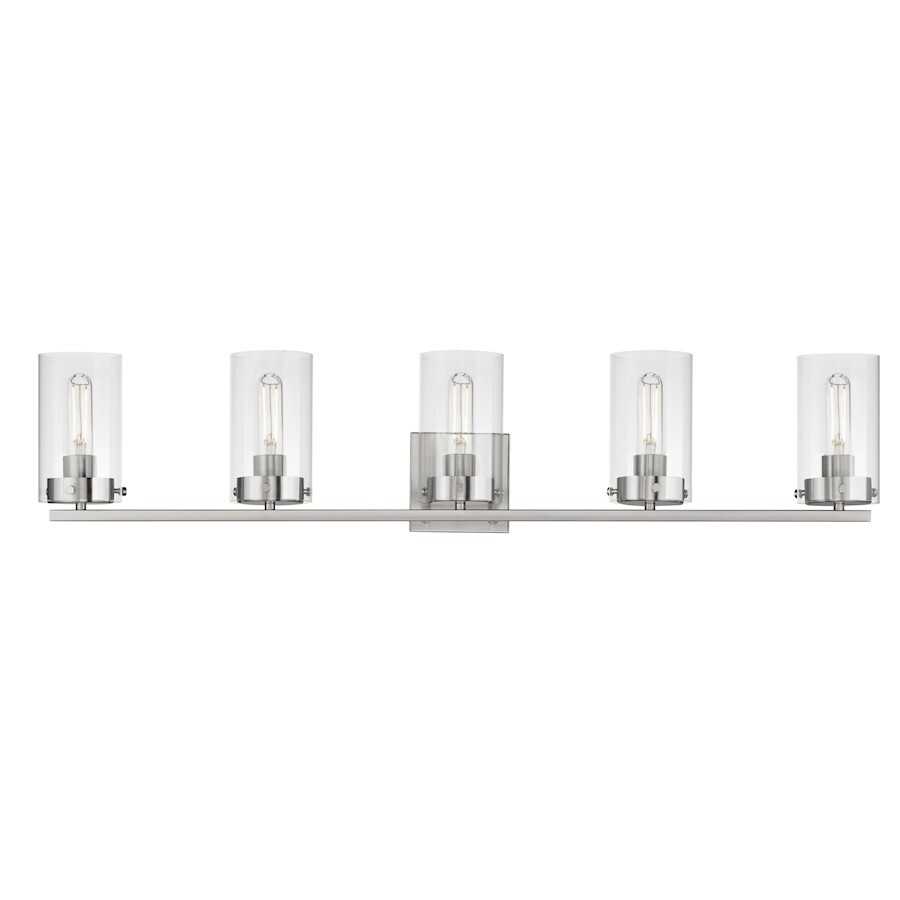 Maxim Lighting Pinn 5 Light Bath Vanity, Satin Nickel/Clear - 12405CLSN