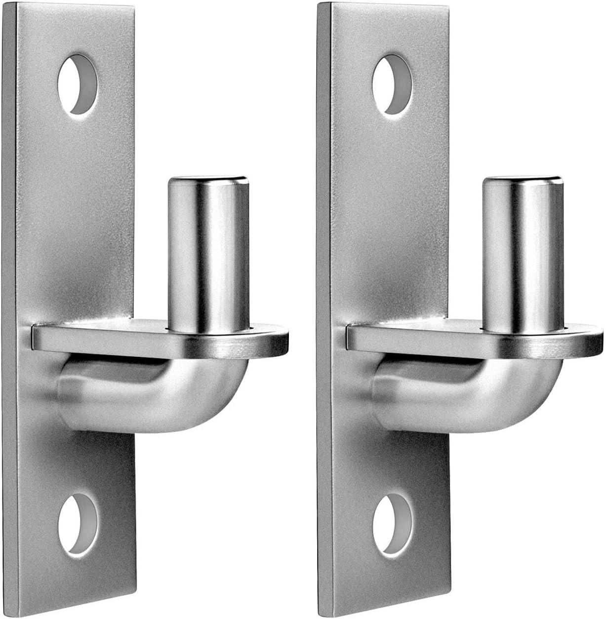 Easy Install Heavy Duty Wall Plate Gate Hinges - 2 Pack for Farm & Chain Link