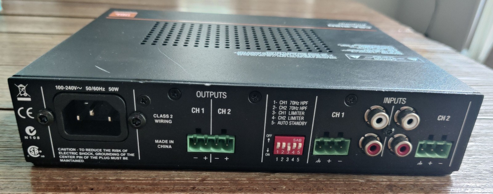 JBL CSA-2120 120W Power Amplifier - 2 Channel
