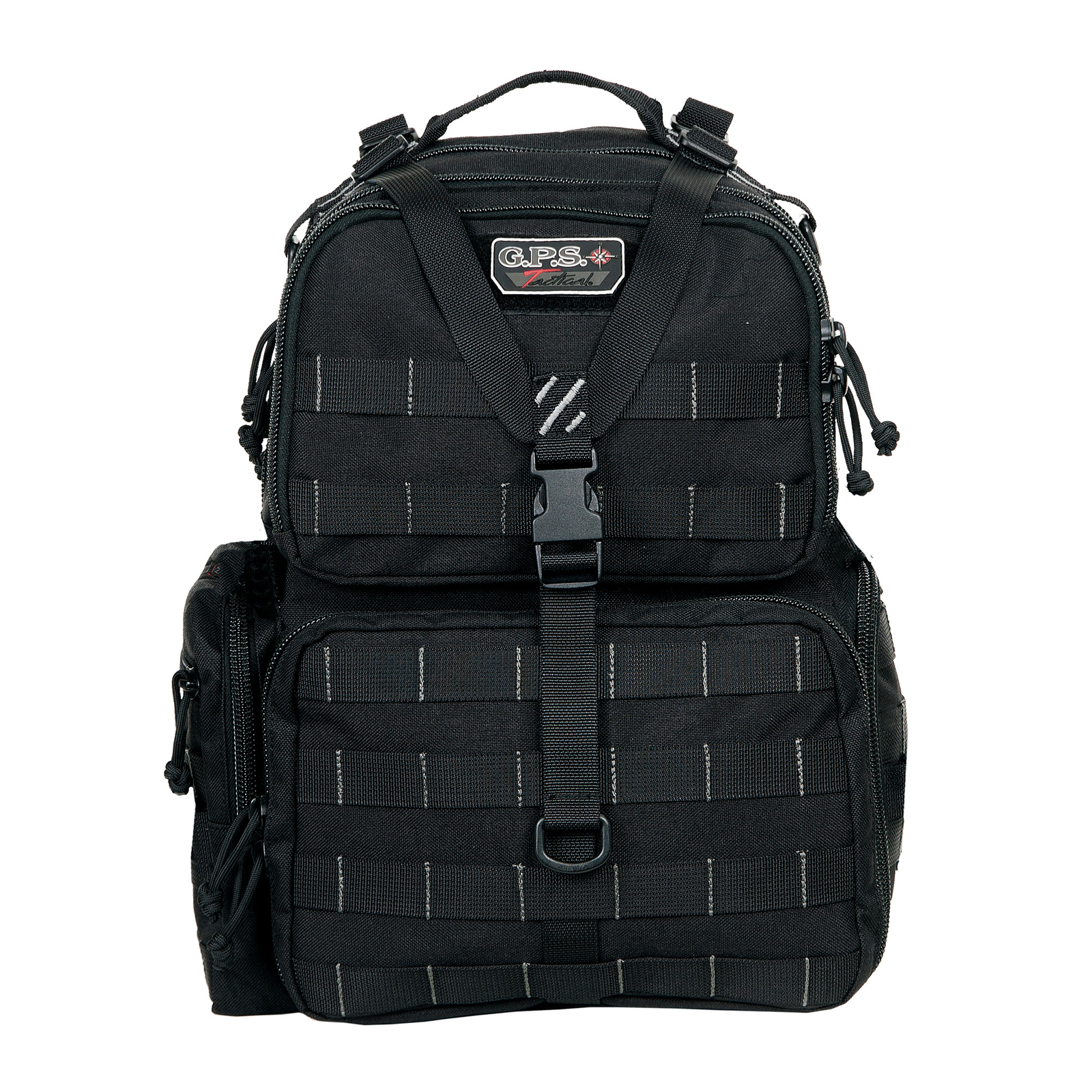 GPS Tactical Backpack 3 Pistol Cases MOLLE Storage Waist Strap Honeycomb Frame