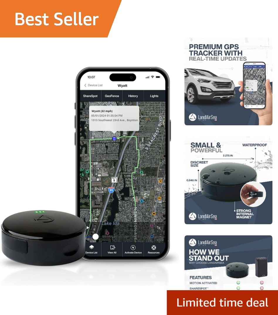 GPS Tracker Waterproof Long Battery Life Magnetic Asset Locator