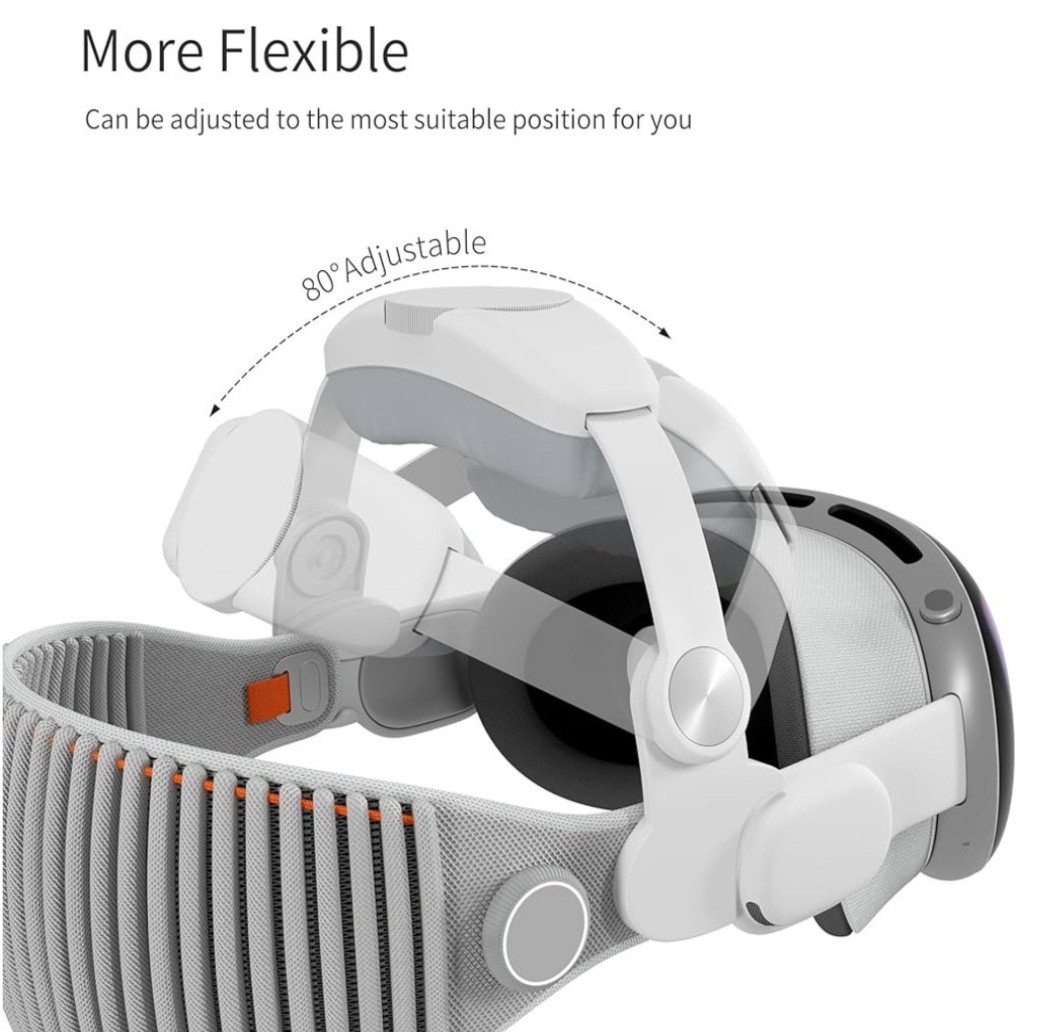 Head Strap Compatible with Apple Vision Pro Adjustable Confort Head Strap