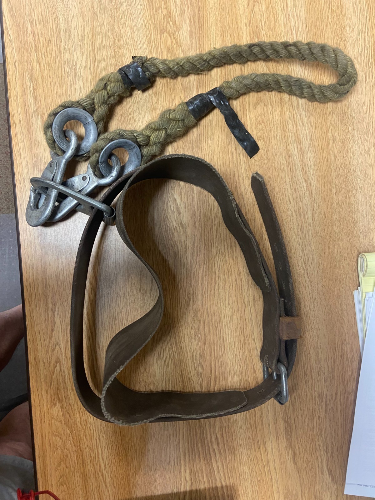 Vintage 1980 Klein Tools 5216-N Lineman Climbing Belt