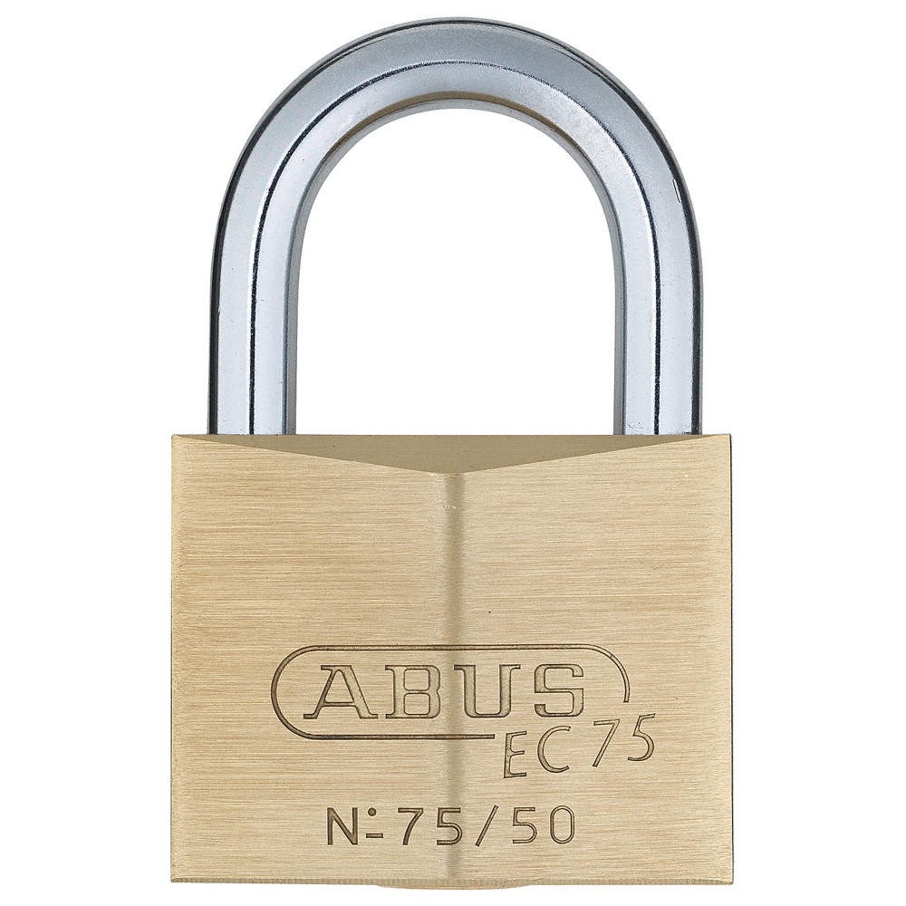 ABUS 75/50 KA Keyed Padlock,1 7/64 in,Square,Gold 3TMU1