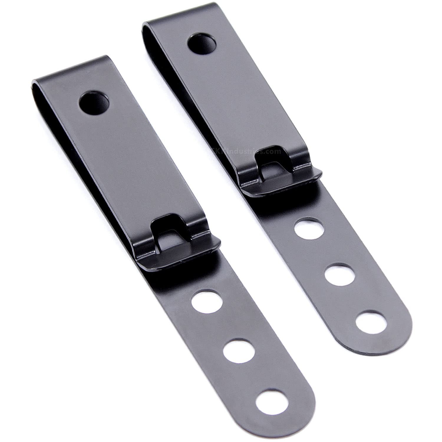 [2 Pack] Universal Metal Belt Clip for Holster Making, Knife Sheaths, Cell Ph.