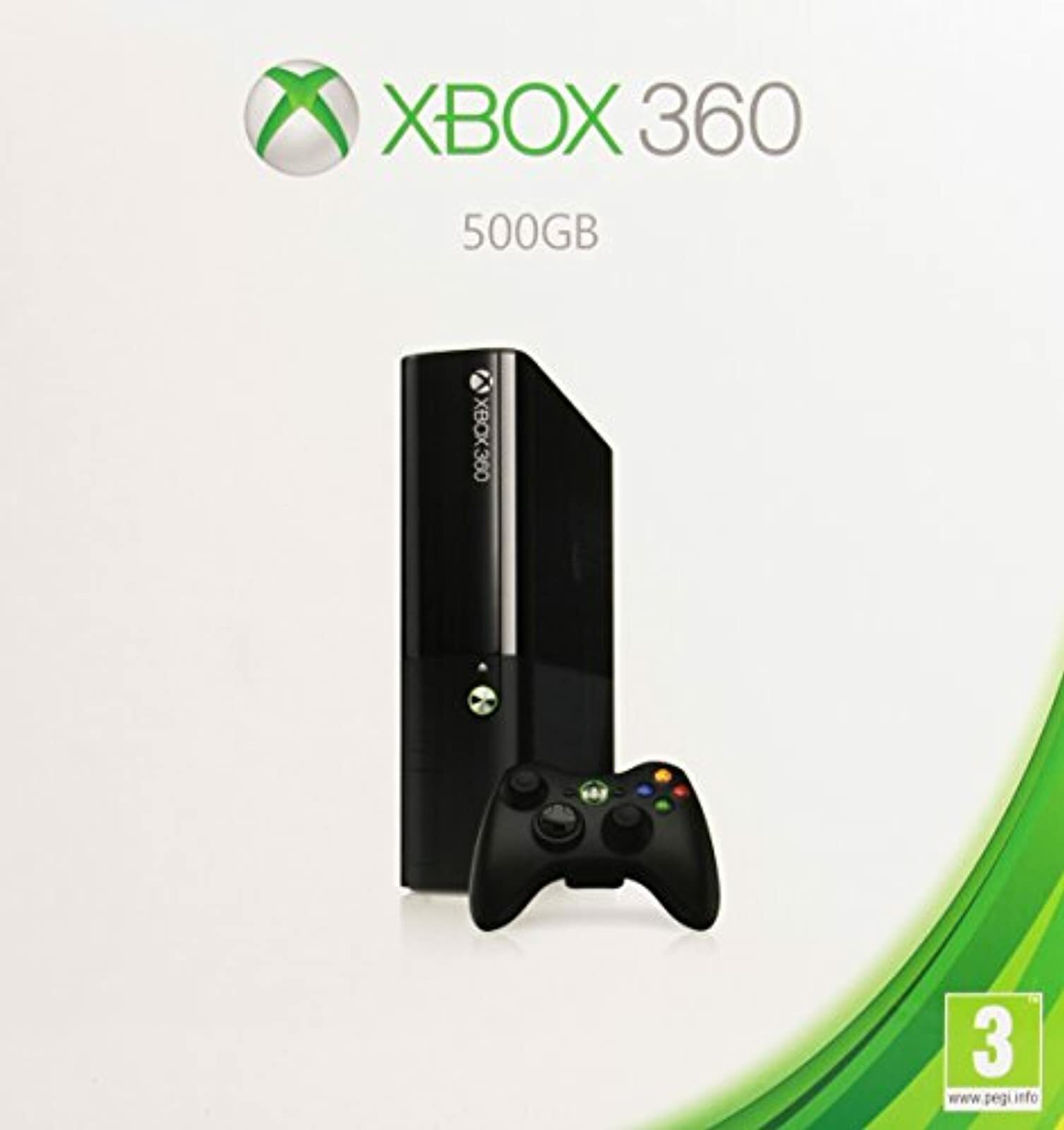 Microsoft Xbox 360 E Model 500GB Console Very Good 6Z