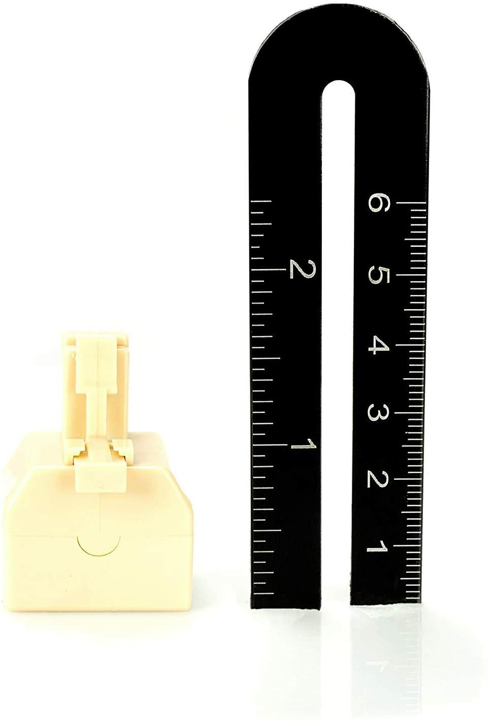 Duplex Modular Phone Wall Jack Adapter (IVORY) RJ11 - Splitter | Three Pack