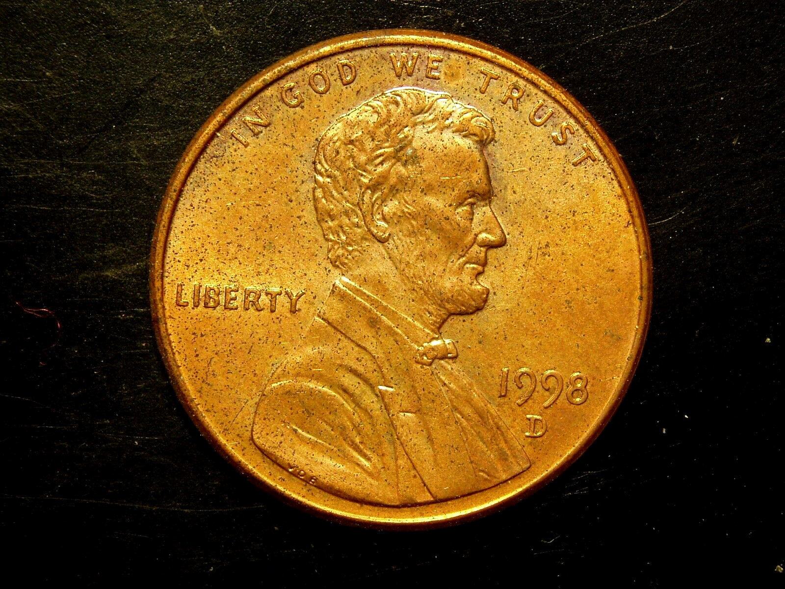 1998-D AU LINCOLN MEMORIAL CENT #24