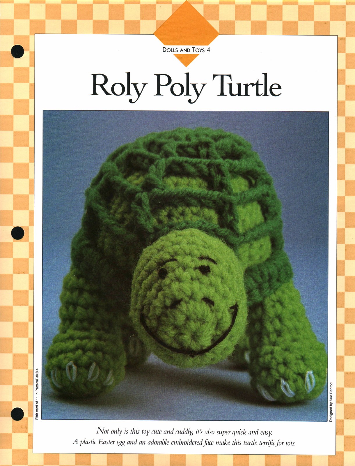 Roly Poly Turtle - Dolls & Toys 4 | Vanna Crochet Faves 85040-E