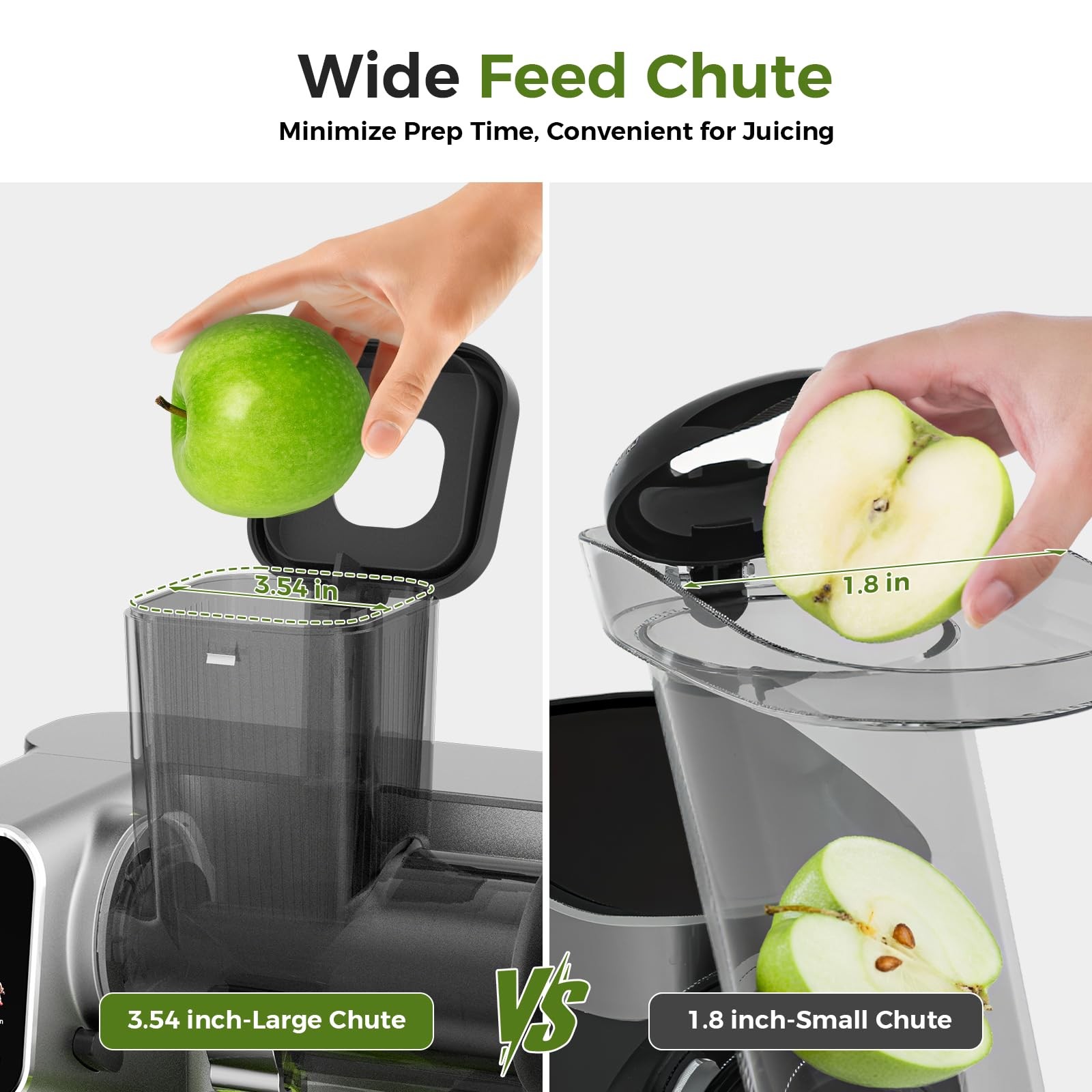 Cold Press Juicer, Powerful Juicer Machines with Adjustable Juicing Pressure,...