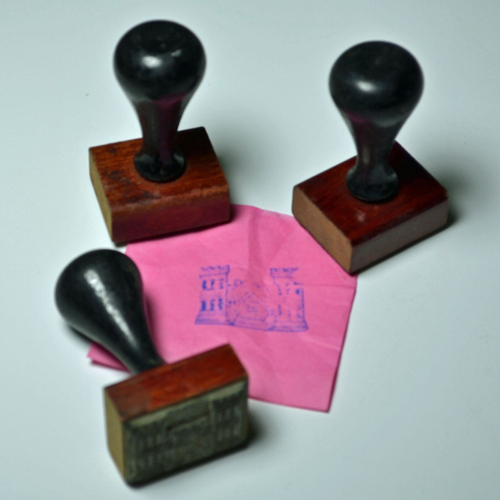 WWII Army Engineer Corps Original Rubber Stamp - Collector Reenactor