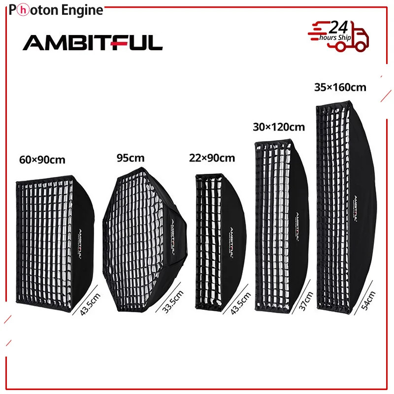 AMBITFUL 60x90cm 22x90cm 30x120cm 35x160cm 95cm Rectangular Octagonal Honeycomb