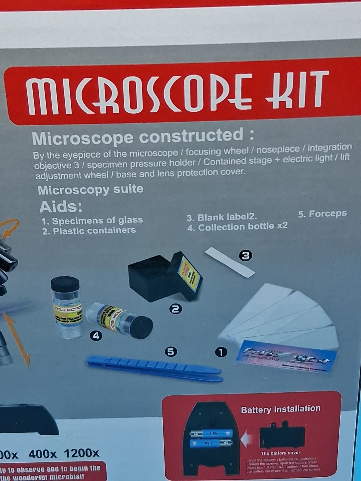 Science Microscope Educational Series With Extra Box Of Slides !!