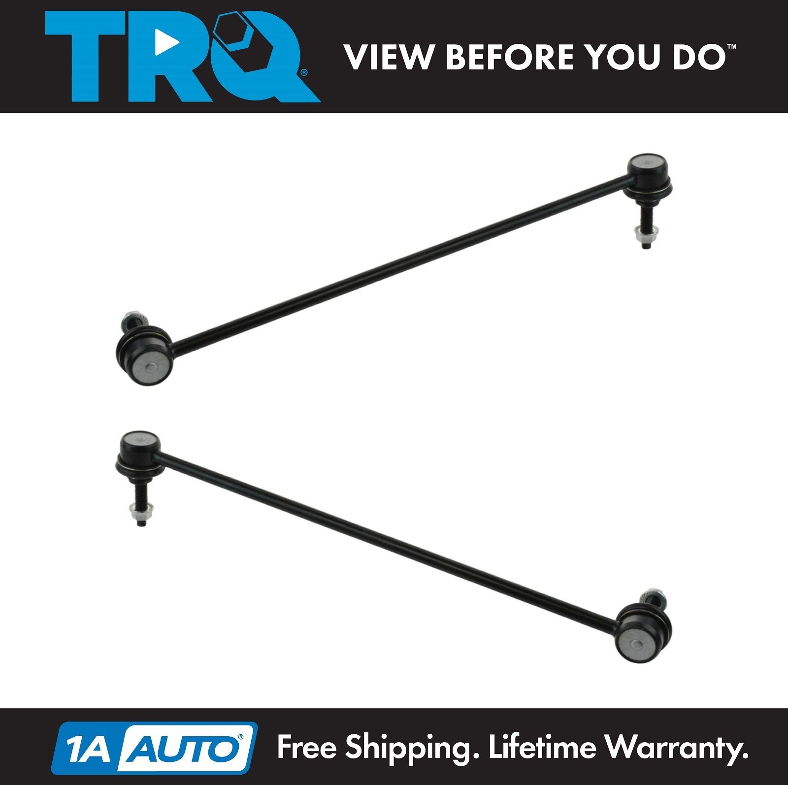TRQ Front Sway Bar Stabilizer Link Set For 2010-2015 Chevrolet Camaro