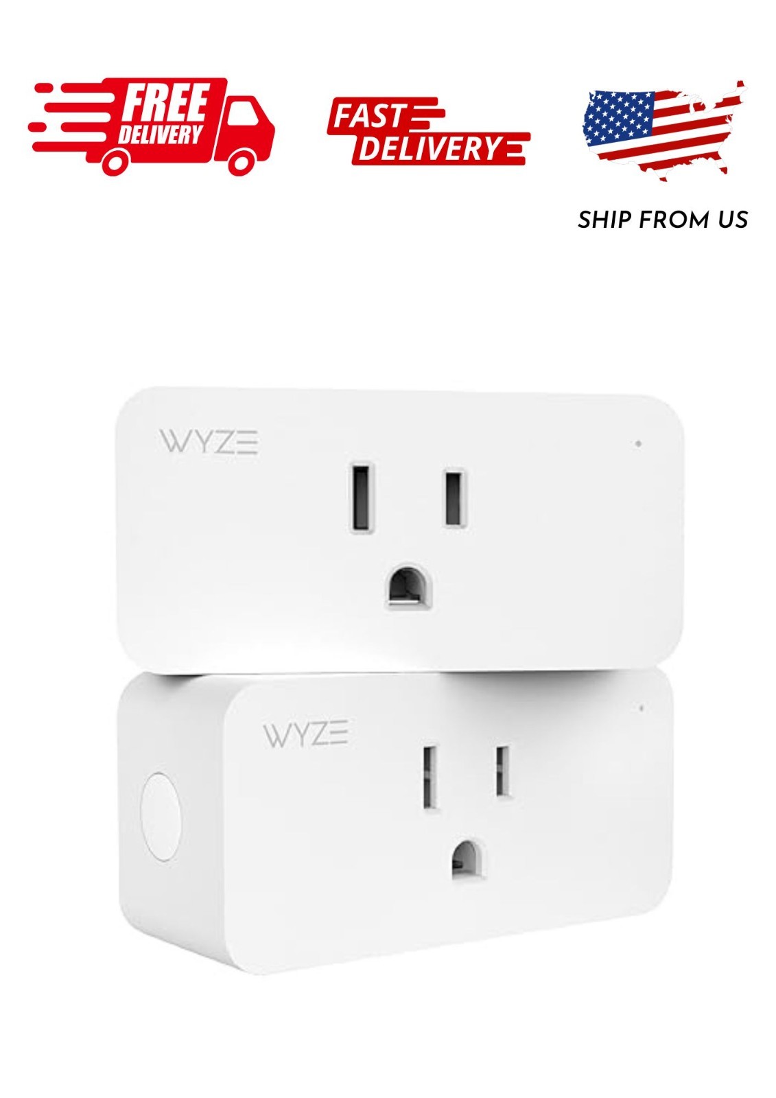 Wyze Plug, 2.4GHz WiFi Smart Plug, Works with Alexa, Google Assistant, IFTTT,