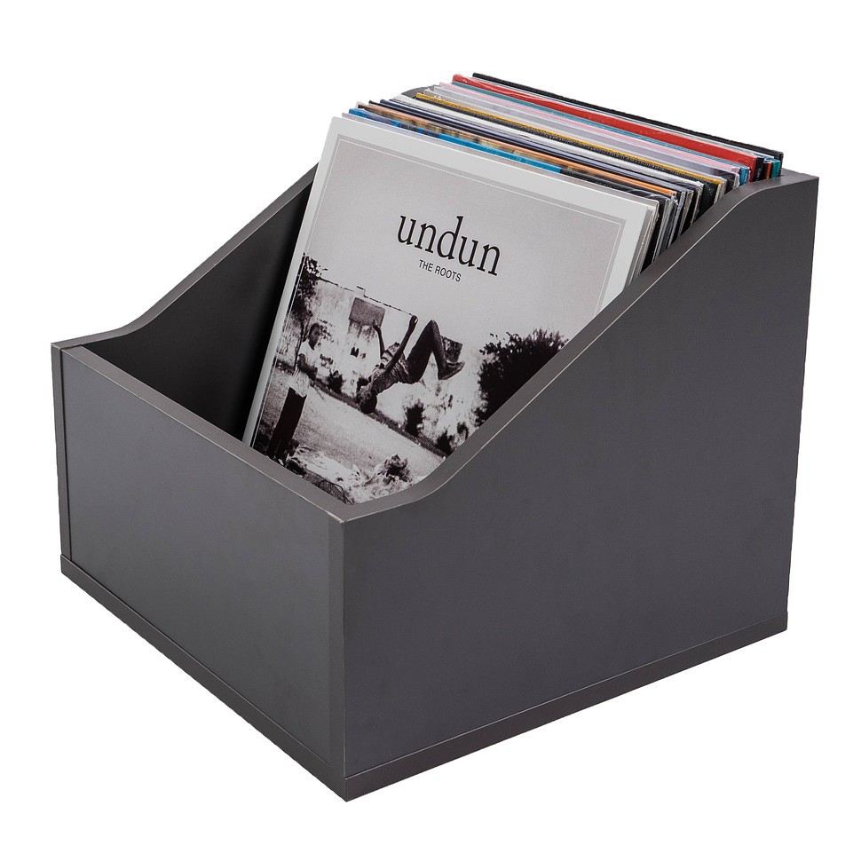 Record Box - Vinyl Record Storage - 12" Record Storage ... Dark Grey