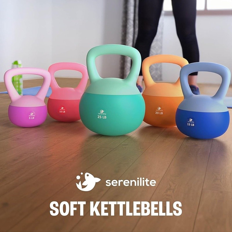 Sand-Filled Kettlebell Set Ergonomic Comfortable Grip Durable Exercise Equipment