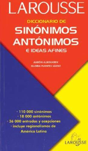 Diccionario de sinÃ³nimos, antÃ³nimos, e ideas afines (Spanish Edition) - GOOD