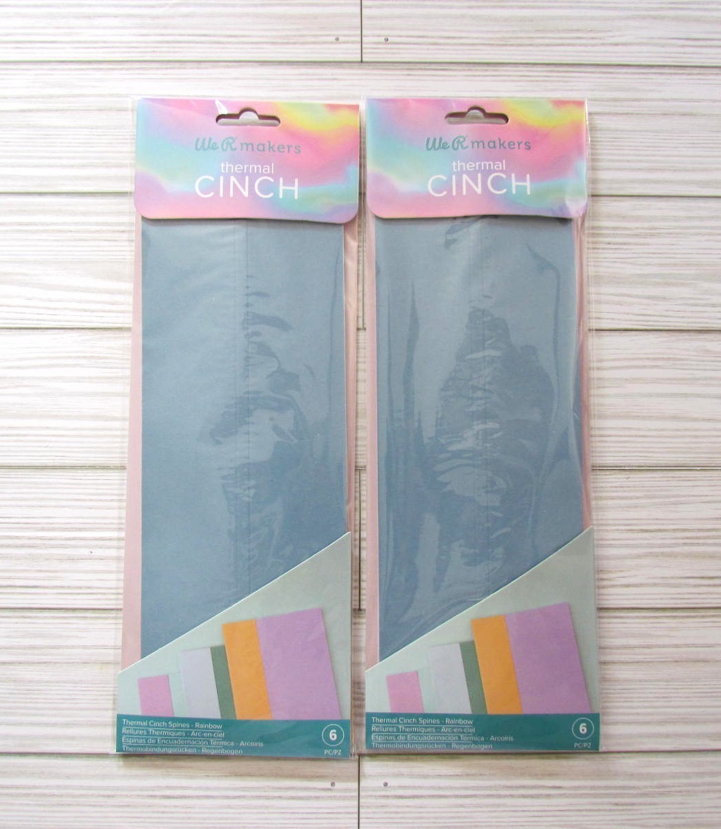 We R Makers Thermal Cinch Spines Rainbow 2 packages - 12 Spines American Crafts
