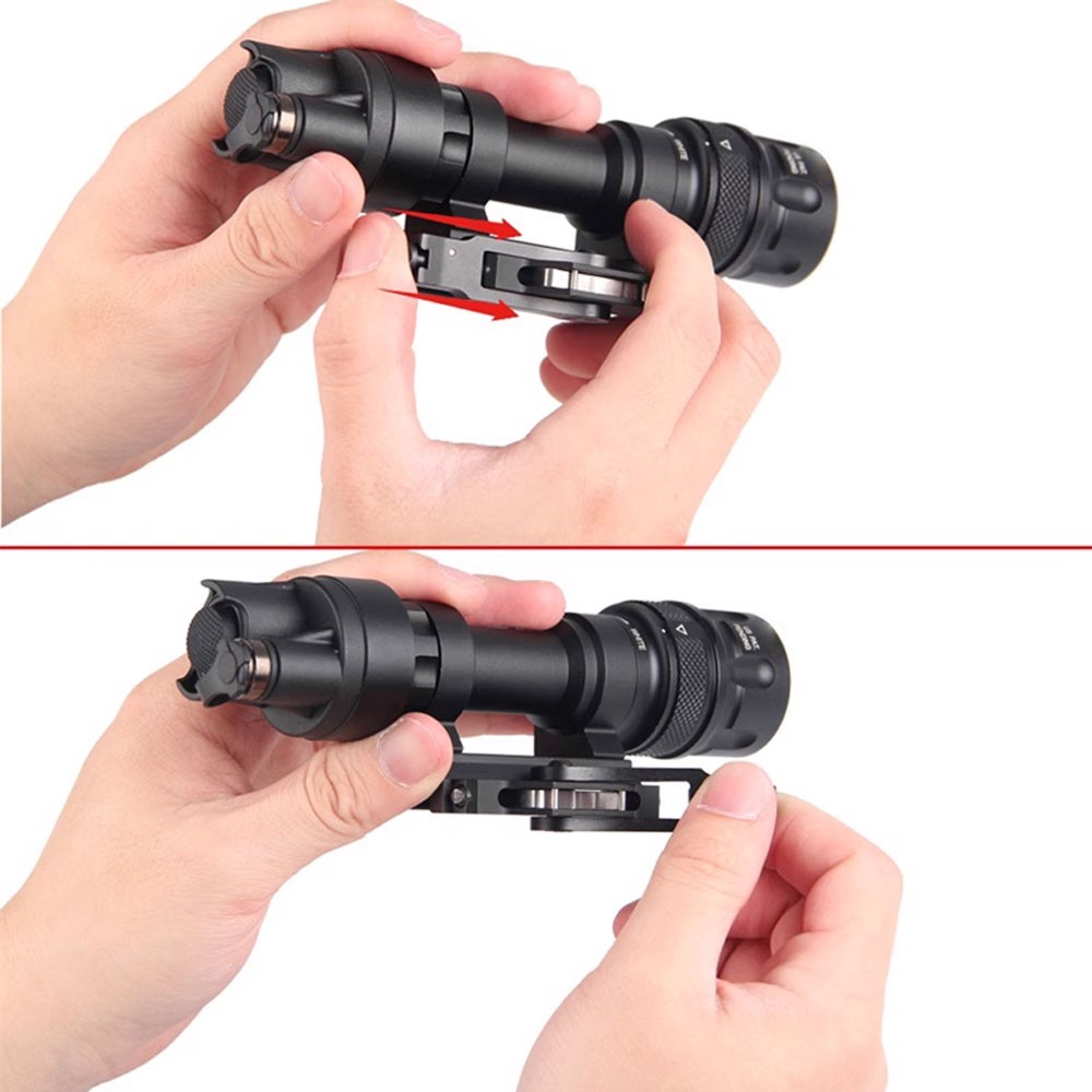 Mounted Light 400Lumen LED Flashlight Torch QD Release 20mm Rail Mount TAN Color