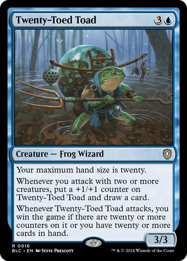 1x Twenty-Toed Toad - Commander: Bloomburrow - NM  -  MTG