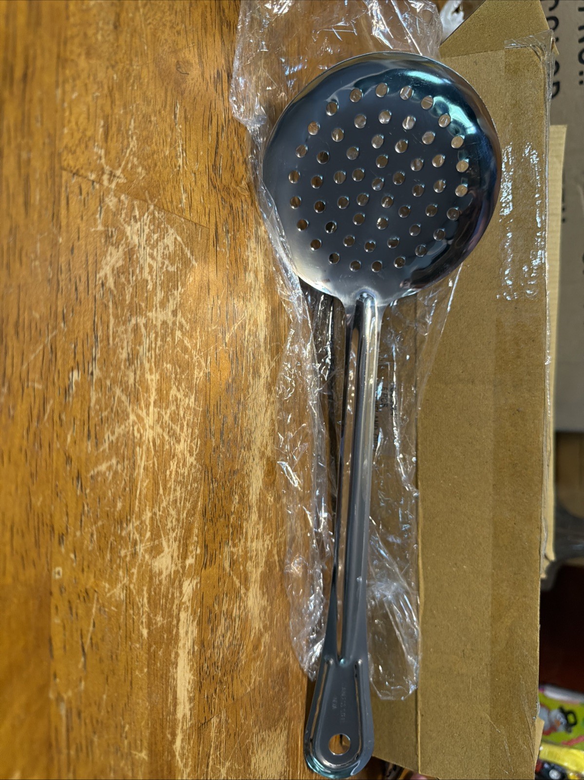 2 Piece Silver Serving Straining Spoons
