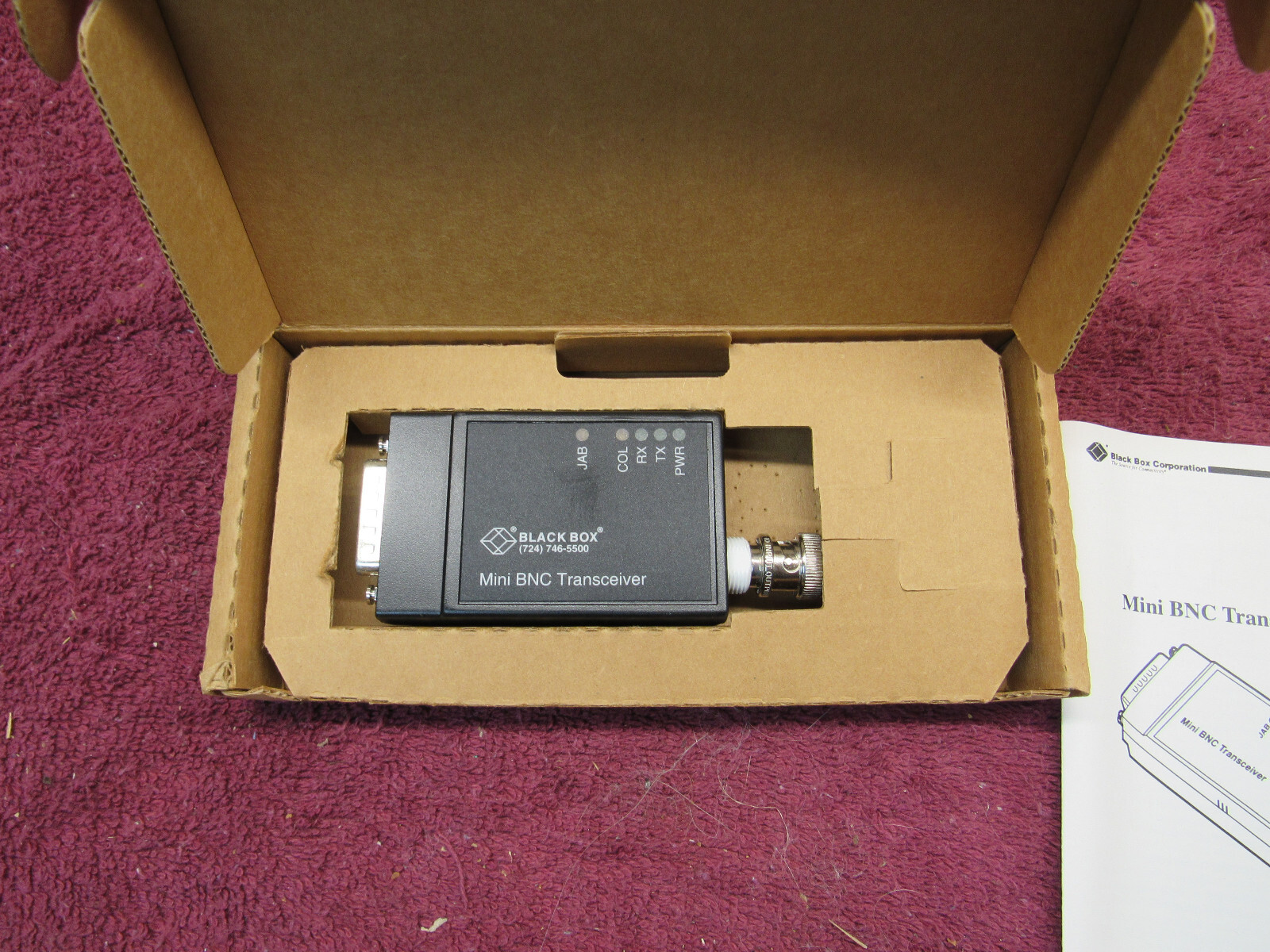BLACK BOX MINI BNC TRANSCEIVER 4321 LE2006A
