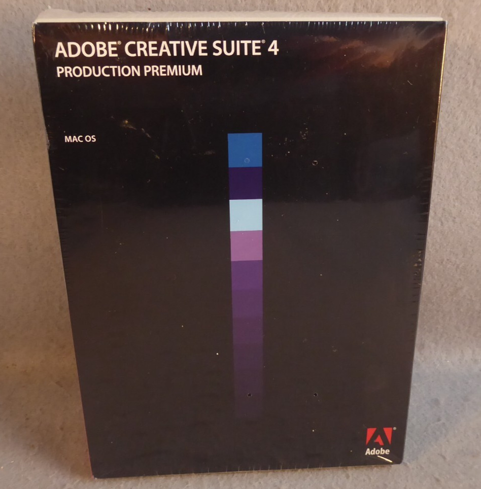 Adobe Creative Suite 4 Production Premium Software Mac OS - Upgrade from 3.x New