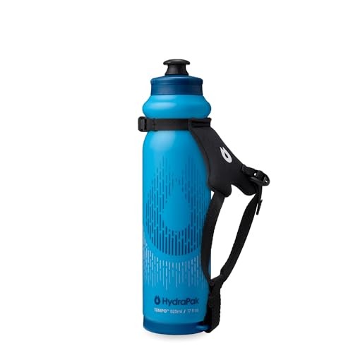 Tempo Pro - Handheld Running Squeeze Bottle for Training and Race Blue 525ml