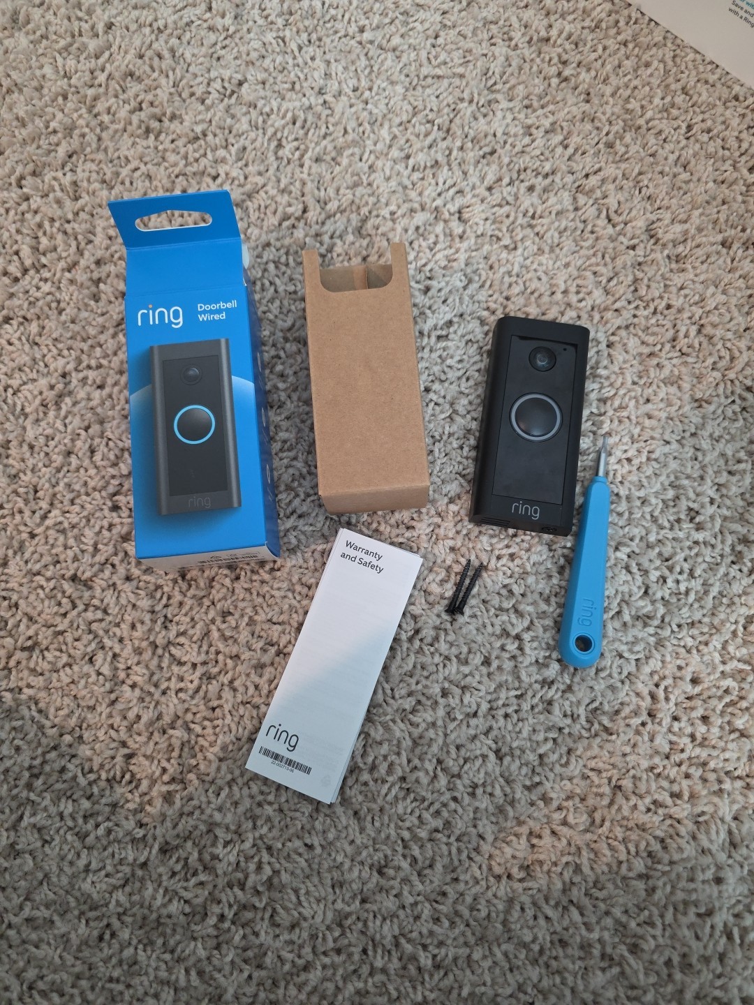 Ring Video Doorbell Wired - Black