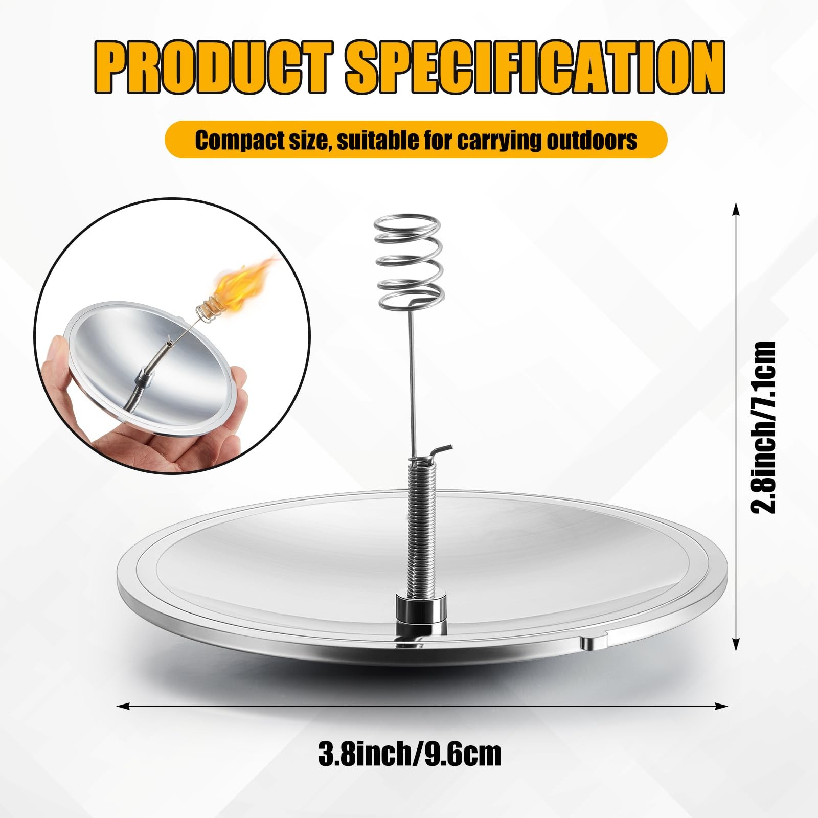 2 Pcs Solar Fire Starter Solar Spark Lighter Camping Survival Tool Windproof ...