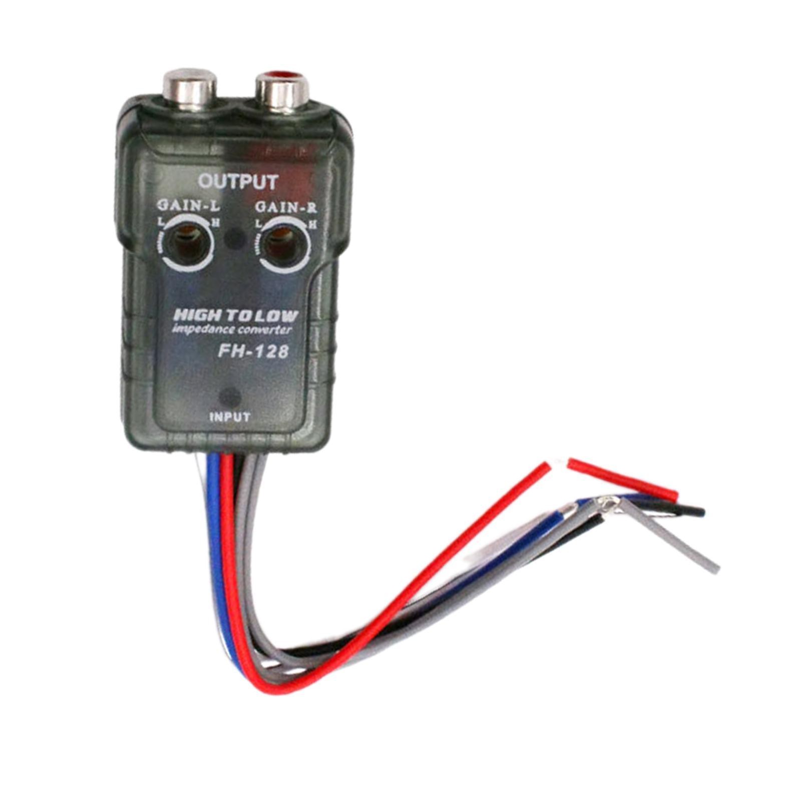 High to Low Audio Converter Portable Sturdy Car Audio Modification Car Stereo