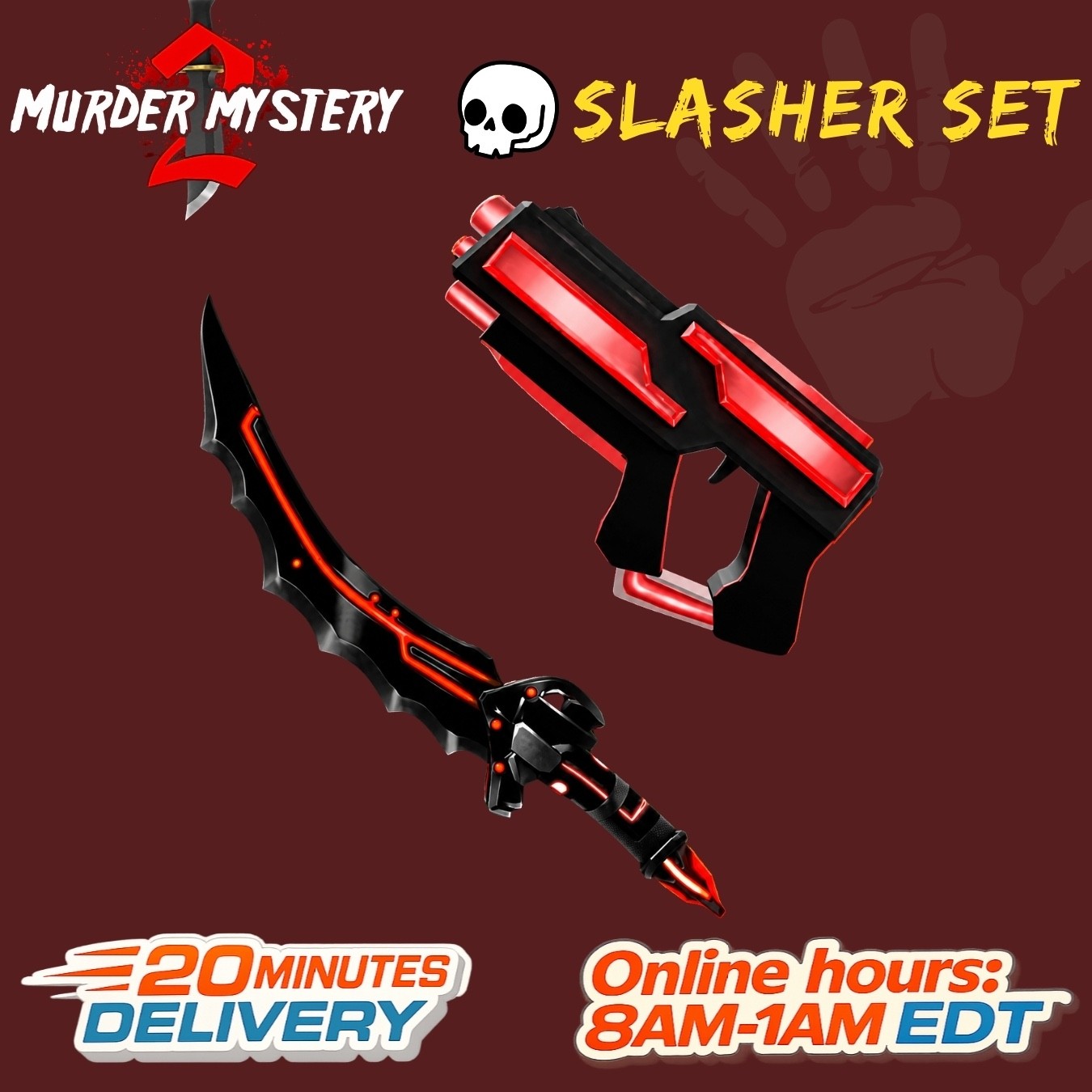 MURDER MYSTERY 2 |MM2 ⚡Slasher Set⚡Cheap + Fast Delivery 🚀