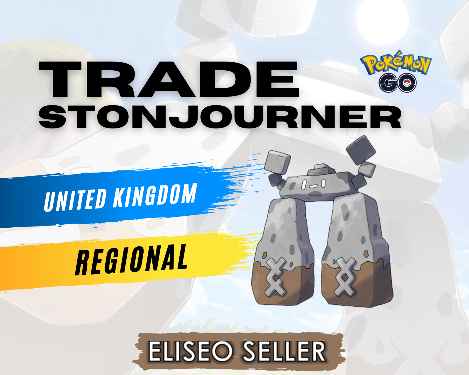 Pokemon Stonjourner GO - Regional United Kingdom