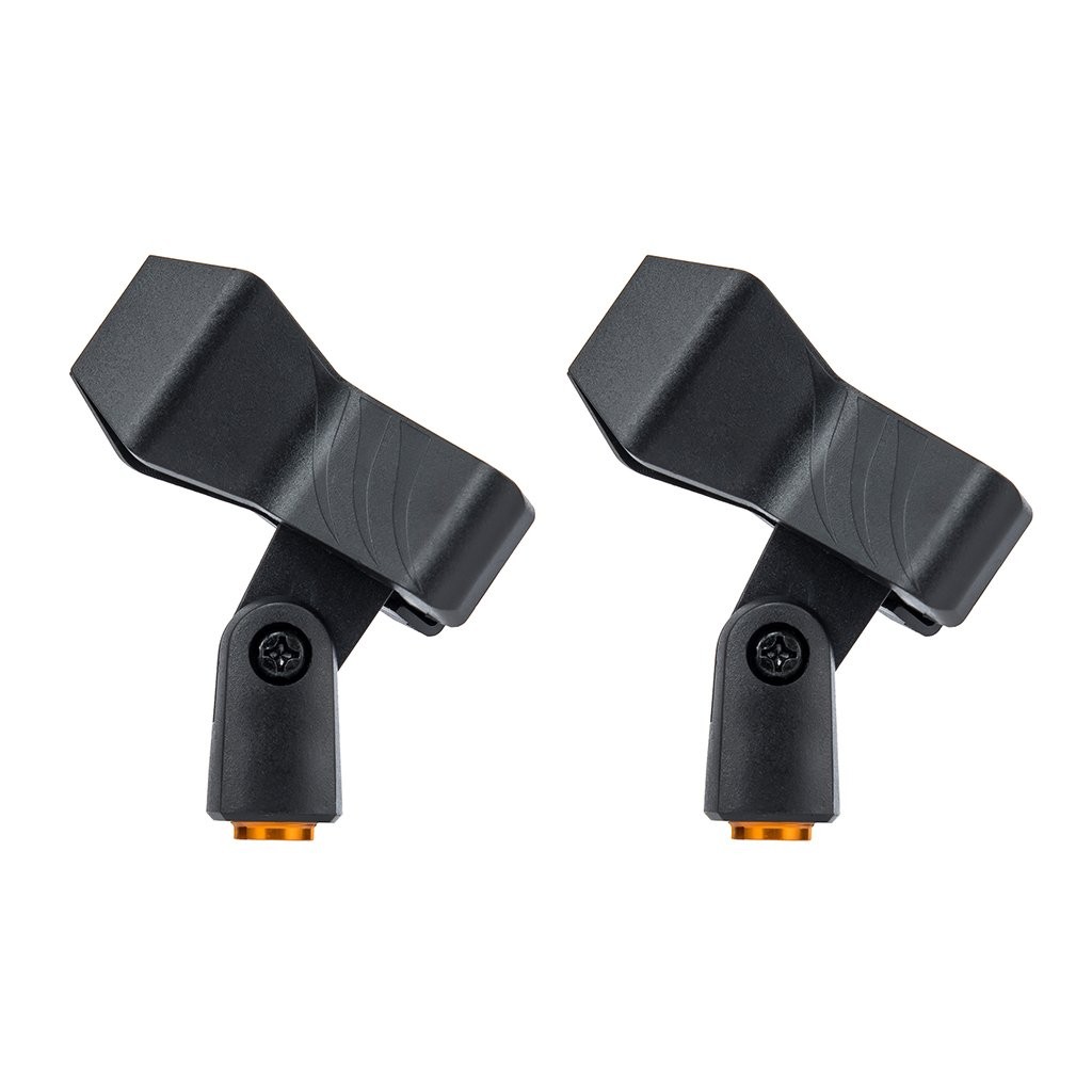 2-Pack Spring-Loaded Microphone Clips for Most Handheld Transmitters Less Tha...