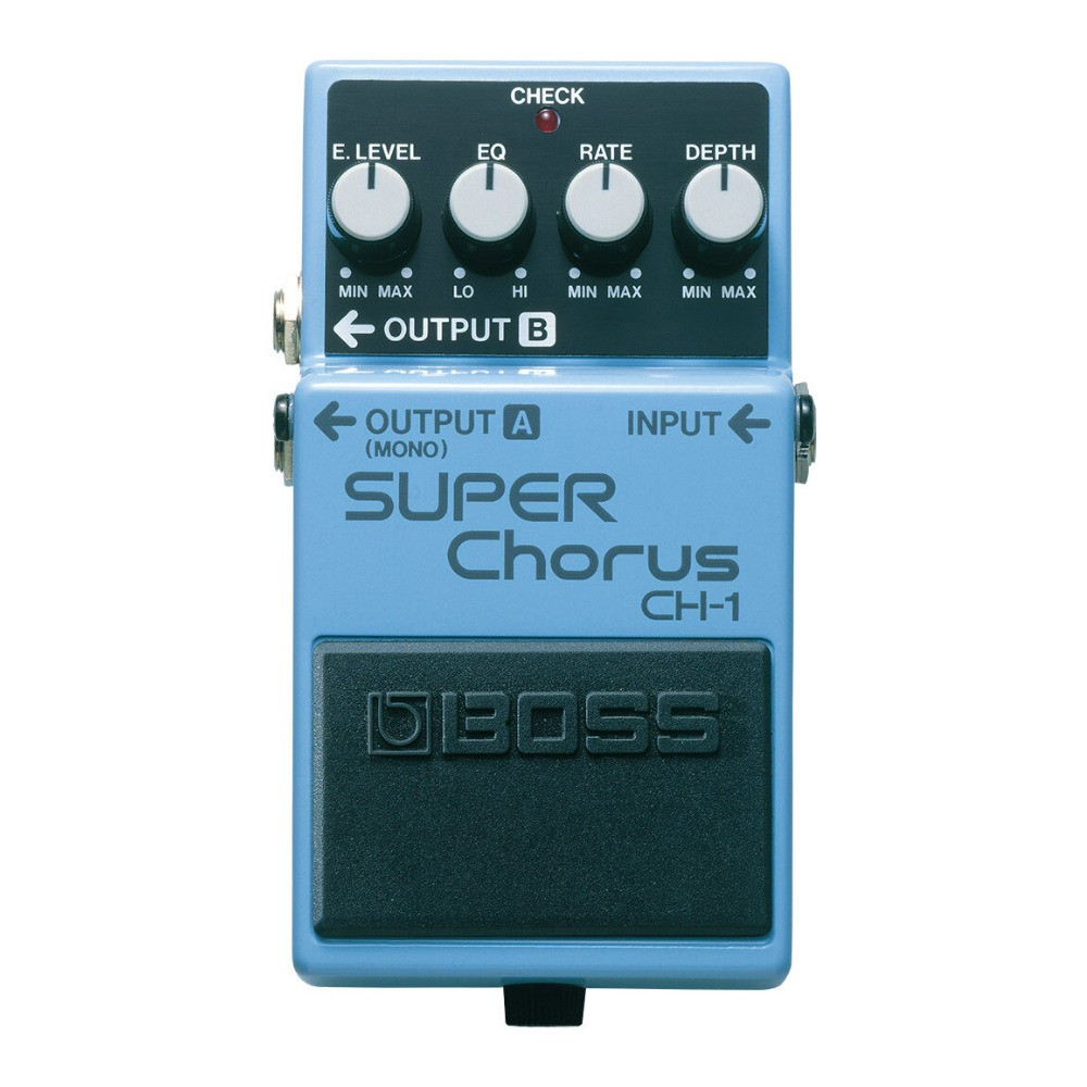 BOSS CH-1 Crystal-Clear Highs Unique Stereo Effect Stereo Super Chorus Pedal
