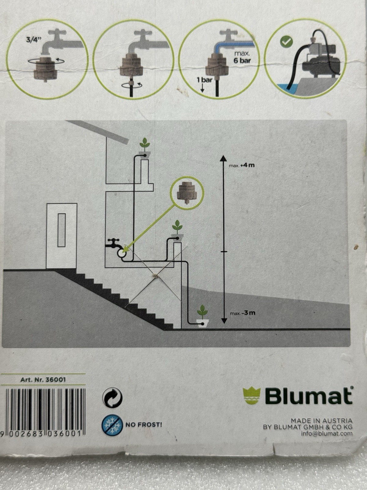 Standard Pressure Reducer 1bar (15psi) - Blumat Automatic Drip Irrigation System