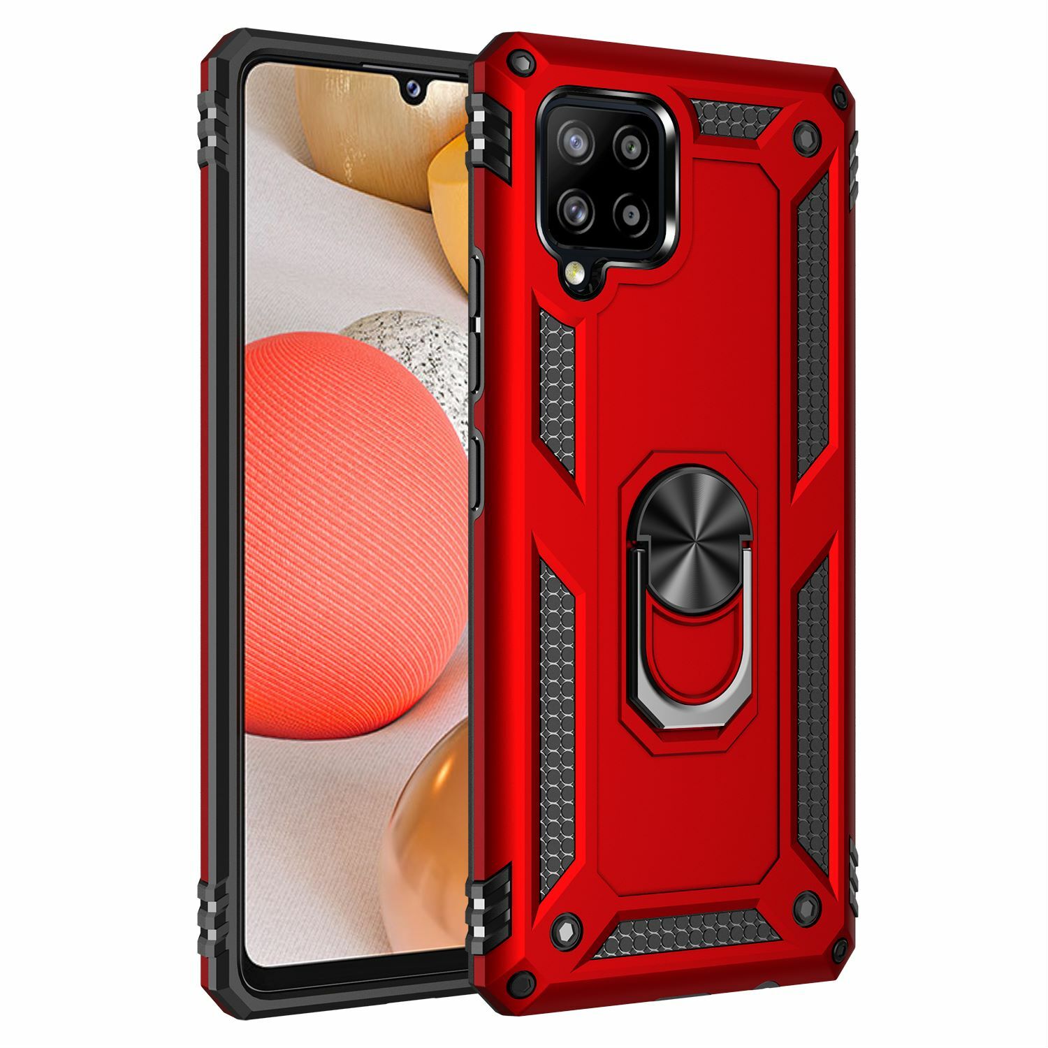 For Samsung Galaxy A42 5G Rugged Phone Case Shockproof Cover + Screen Protector