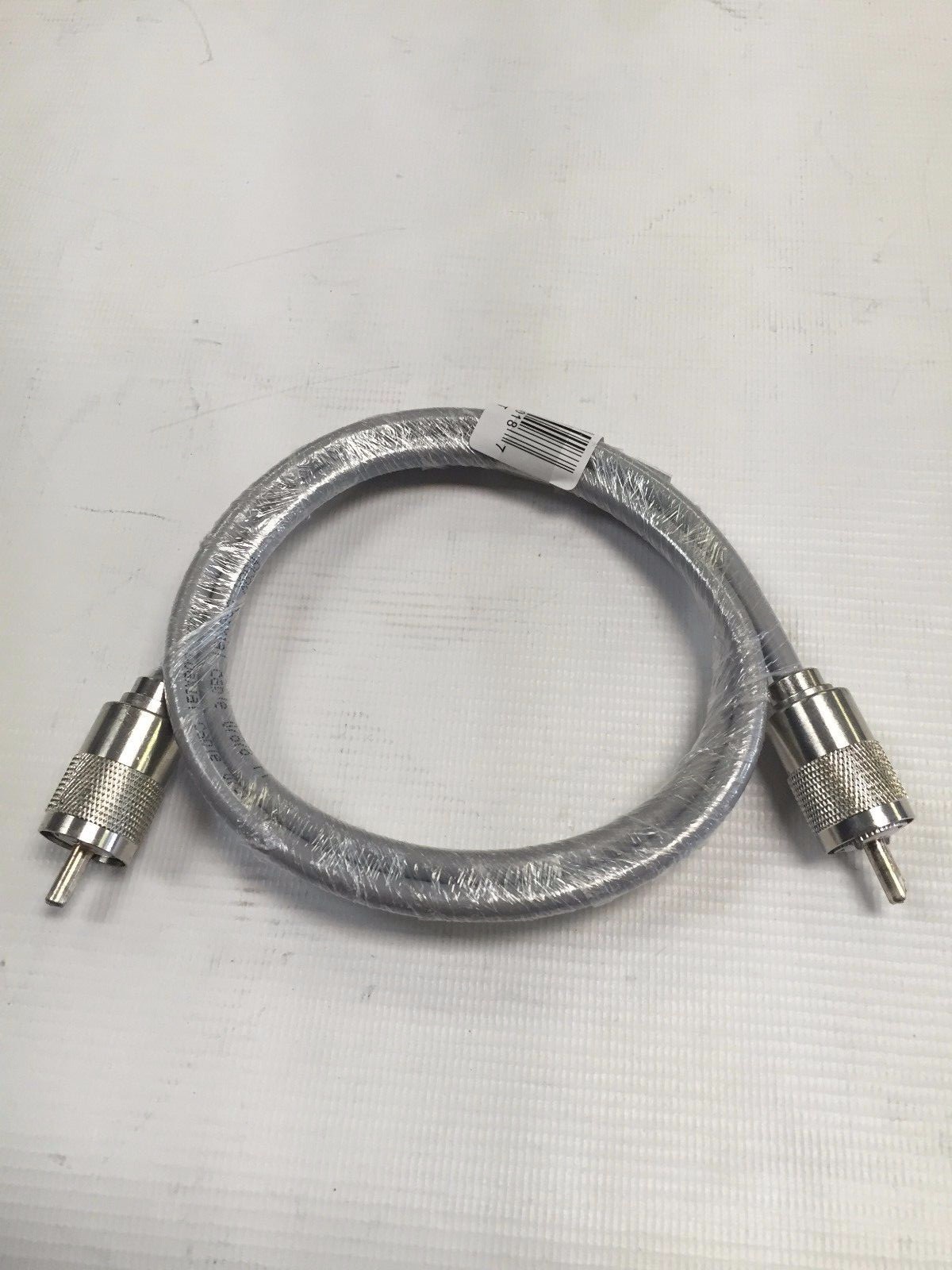 3FT RG-8x COAX COAXIAL HAND SOLDER CABLE w/ MALE PL-259 CB HAM RADIO RG8 NEW!