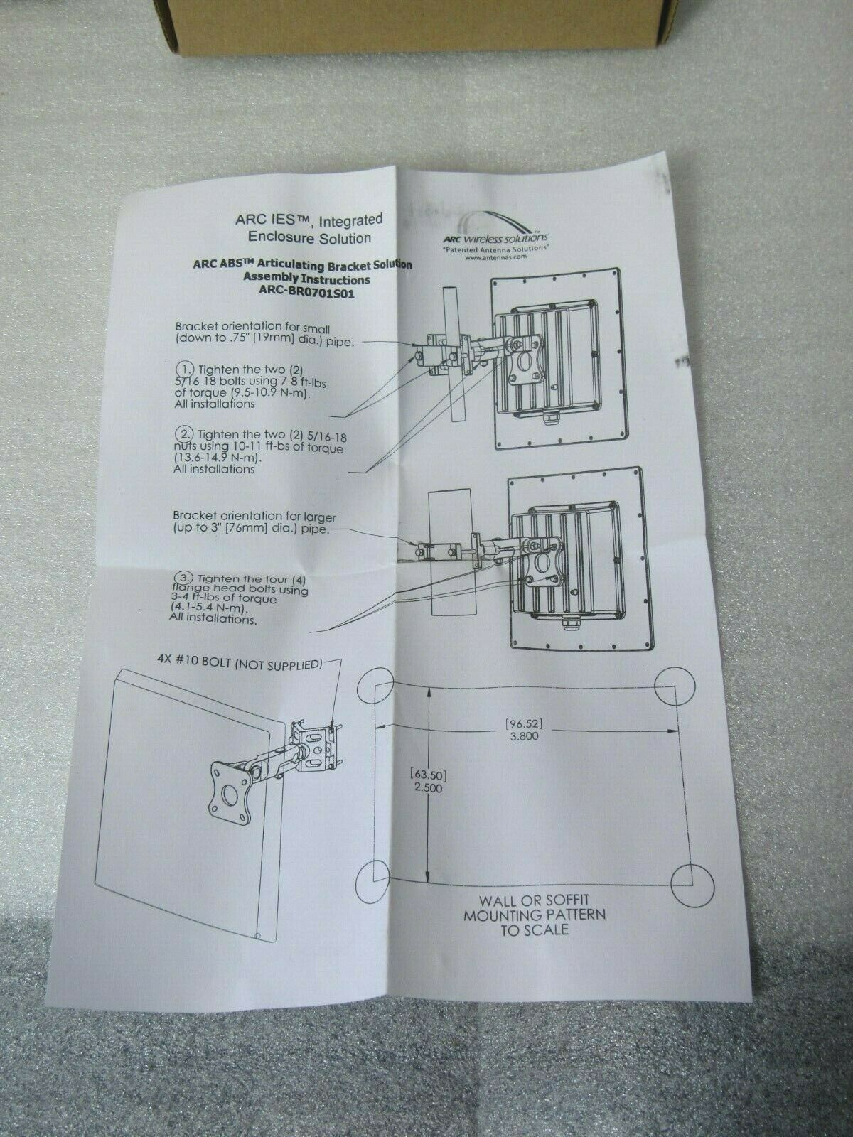 ARC Wireless Articulating Bracket Solution ARC-BR070S01 [CTNO]