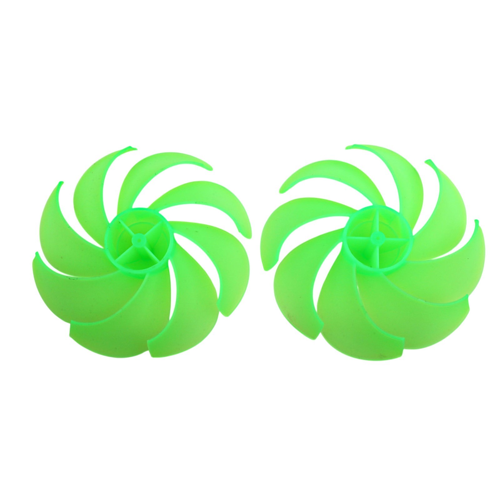 8 Leaf Fan Blade Pair for Electric Fans and Wind Turbines with 2mm Round Bore