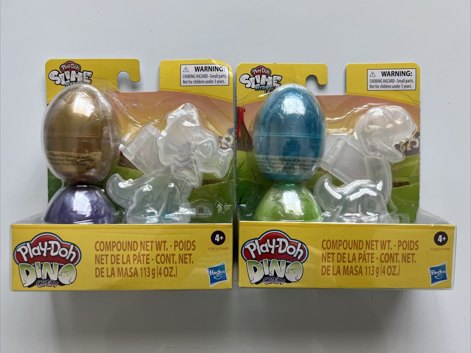 Play Doh Dino Crew Slime Hydro Glitz Combo 2 Pack