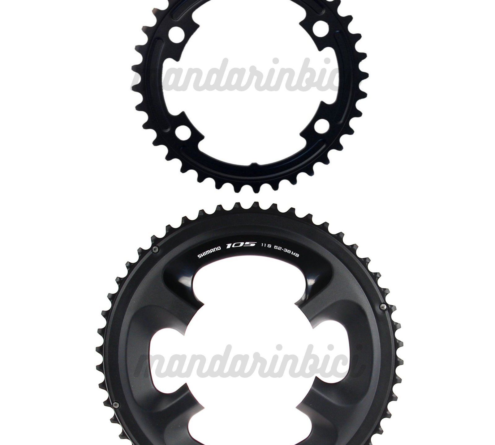 Shimano 105 FC-5800 52T & 36T MB Outer/Inner Chainrings 11-Speed (Black)