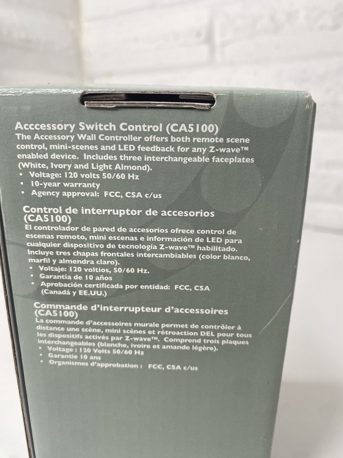 New Intermatic In Touch, Wireless Controls CA5100 Accessory Switch Control
