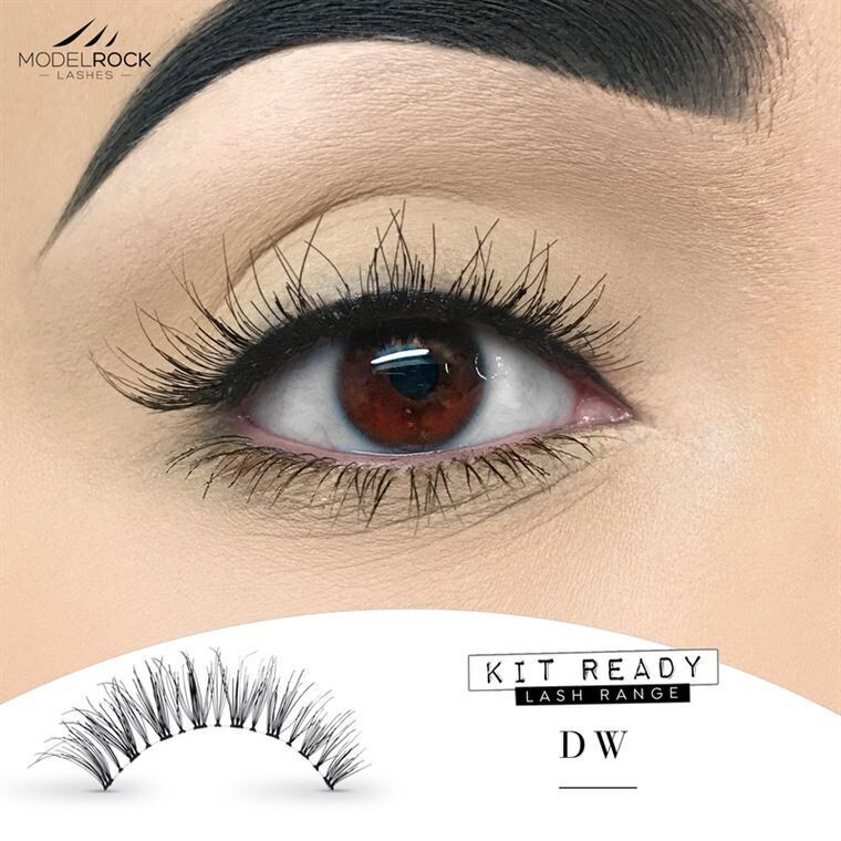 MODELROCK LASHES Kit Ready False Eyelashes #DW eye lashes natural human hair