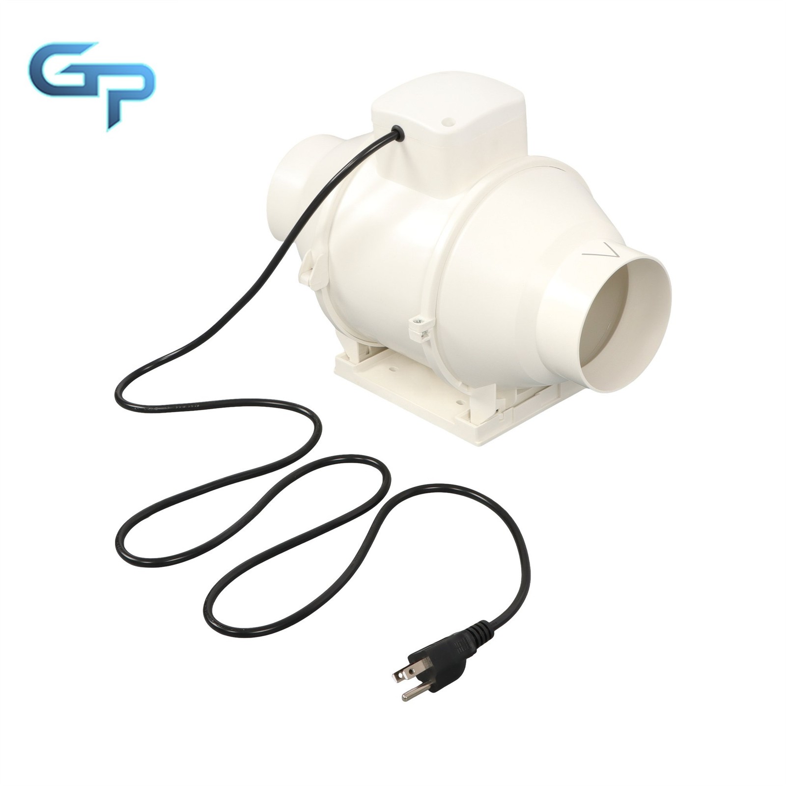 4 Inch Inline Duct Fan 280 CFM Pipeline Pressurization Ventilation Exhaust Fan