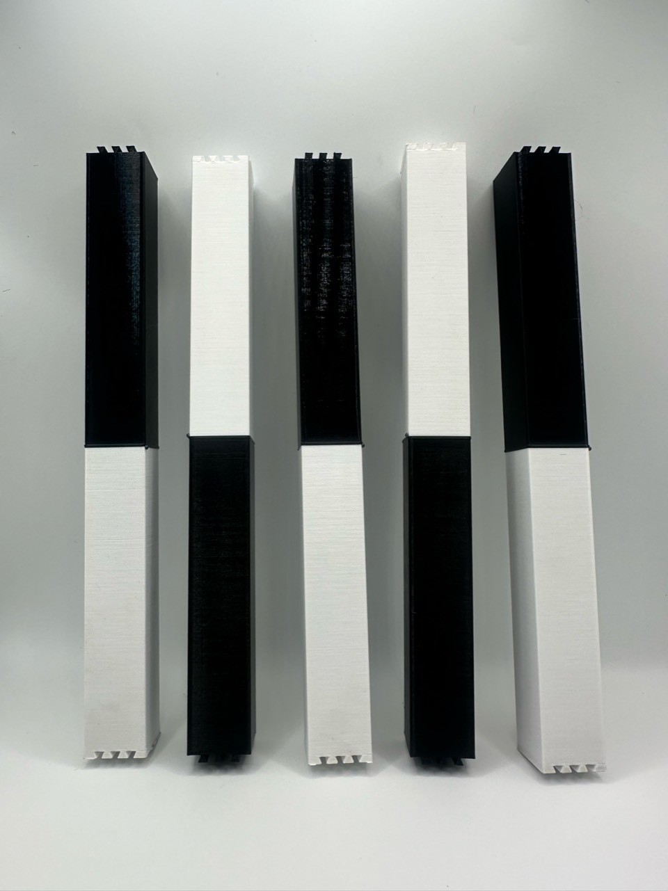 1m Stackable Meter Photo Stick Set 5x 200mm Connecting Site Scale Ruler Rods