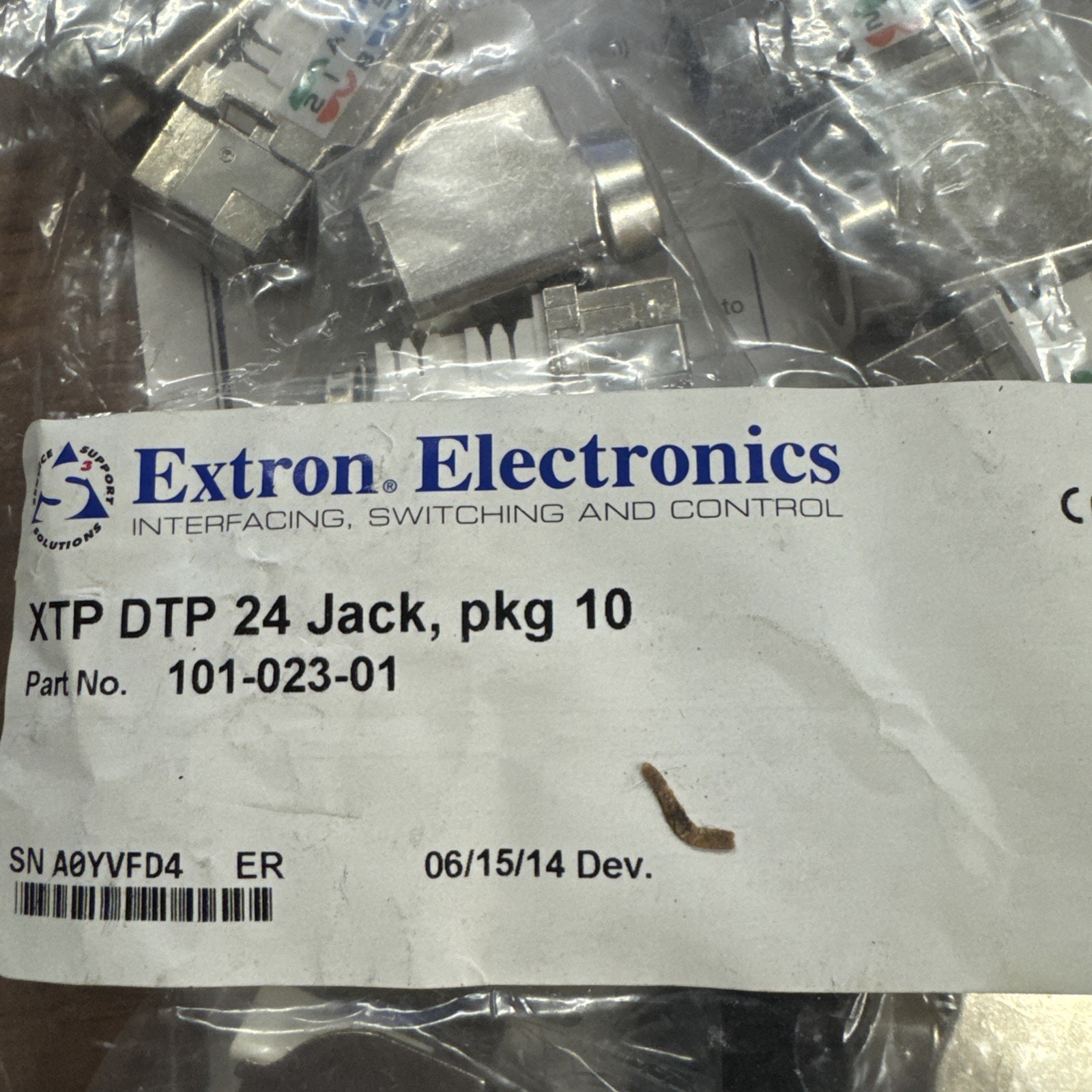 10pcs Extron XTP DTP 24 Punch Down Jack Bin7