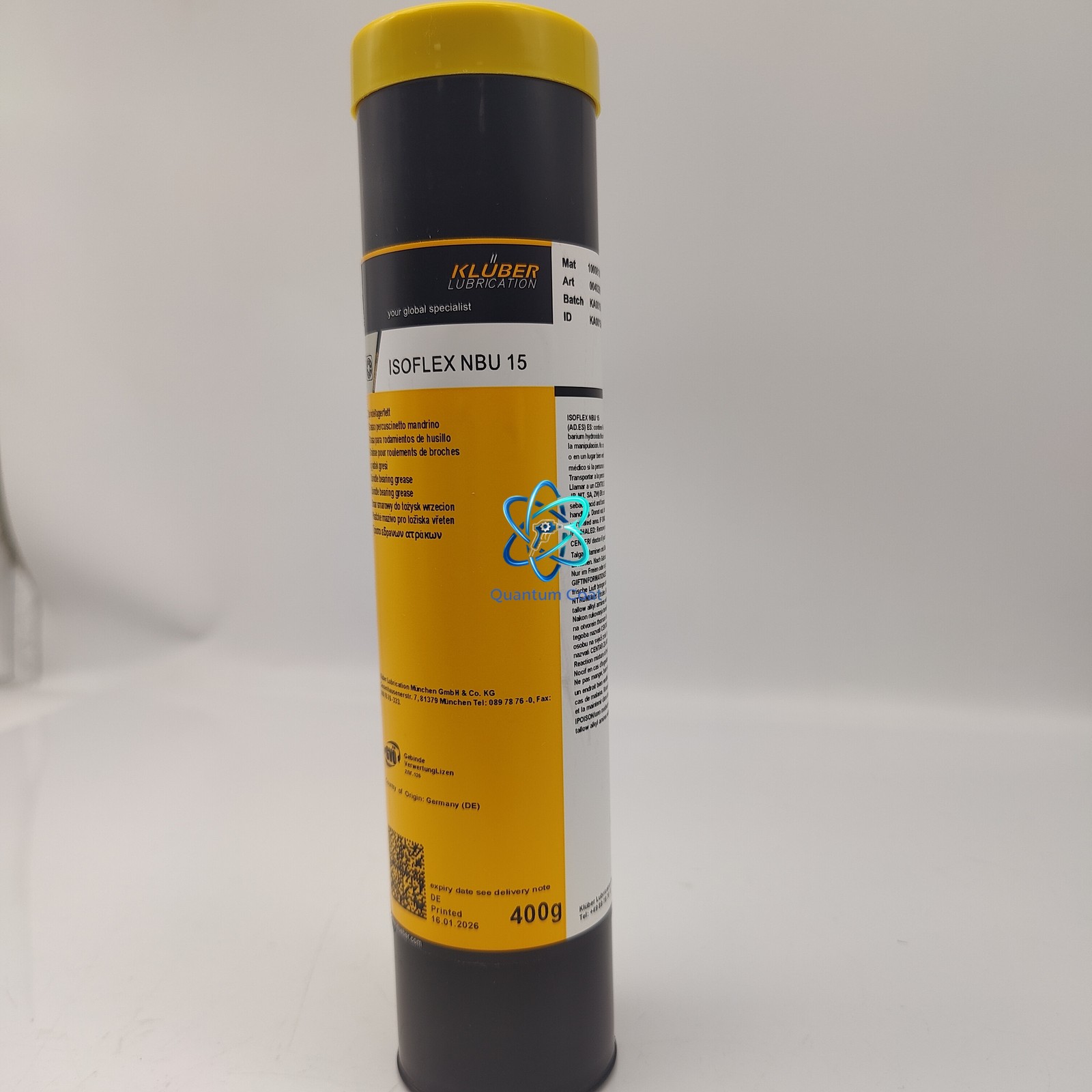 ISOFLEX NBU 15 KLUBER 400g 14.1oz Premium Lubrication Grease Cartridge NEW
