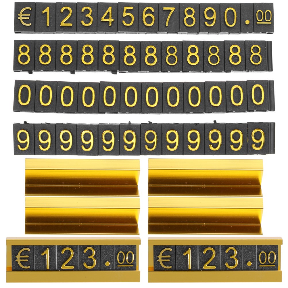 16 Sets Price Cube Blocks Adjustable Aluminum Alloy For Retail Jewelry